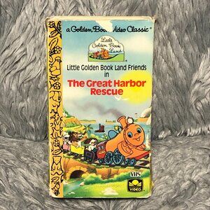 Little Golden Book Land Friends The Great Harbor Rescue VHS 1989
